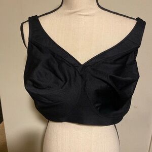 Glamorise Black Sports Bra Size 42H High Impact Wirefree  (Never Worn)